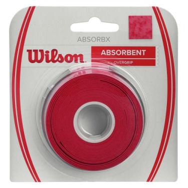 Imagem de Overgrip Wilson Absorbx Vermelho Com 03 Unidades
