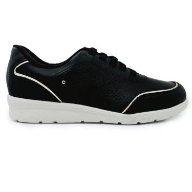 Imagem de Tênis Usaflex Couro Casual com Amortecedor Impacto-Feminino