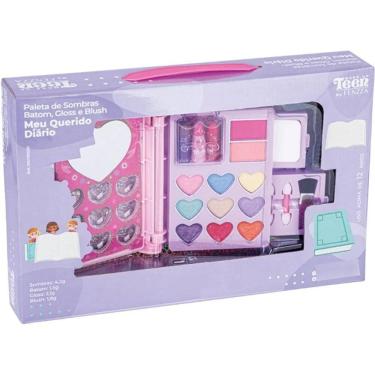 Imagem de Paleta de Sombras Batom GLOSS e BLUSH Meu Querido Diario Fenzza