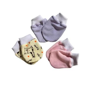 Imagem de luvinha maternidade bebe - Clecia Baby, KIT 3 LUVINHAS REF F