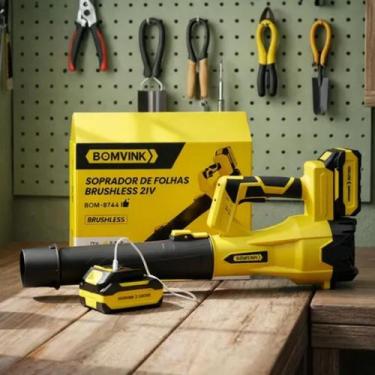 Imagem de Soprador de folhas brushless 21v 600w 750g bomvink