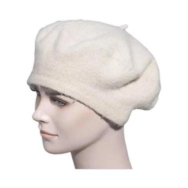 Imagem de Boina Feminina De Lã Grossa Multicolorida Para Inverno E Outono, Estil