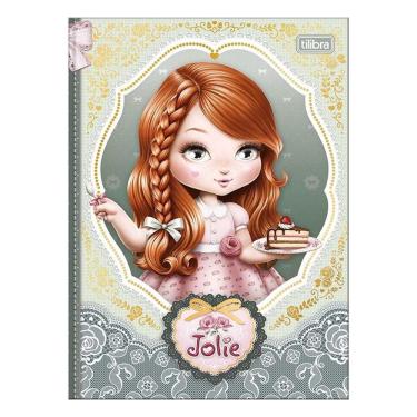 Imagem de Caderno Colegial Brochura Jolie 80 Folhas Verde - Tilibra
