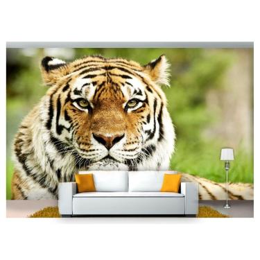 Imagem de Papel De Parede Animais Tigre Floresta 3D Anm120