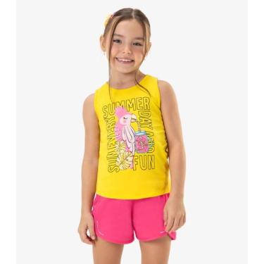Imagem de Regata Infantil Feminina Rovi Kids Amarelo, 16, Amarelo