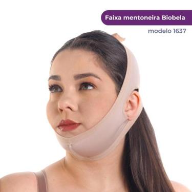Imagem de Faixa Mentoneira Cirurgia Plástica Lipo De Papada Biobela, G, Marrom