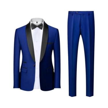 Imagem de Terno Masculino Casual De Negócios Para Casamento E Festa, Tamanhos M-