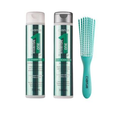 Imagem de Kit C.Kamura Curls com Shampoo, Condicionador e Escova Polvo