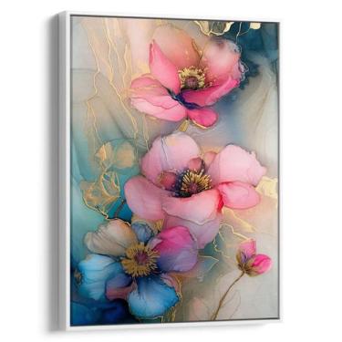 Imagem de Quadro decorativo Flores de Ouro em Sonho Etéreo - Art Canvas, 160 x 1