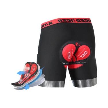 Imagem de Shorts De Ciclismo Masculinos Com Almofada 5D E Antiderrapante Para Es
