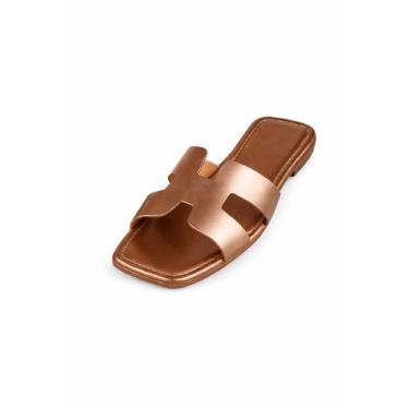 Imagem de Sandália Rasteirinha Feminina Confortável Moderna Casual 34 ao 40 - Vi