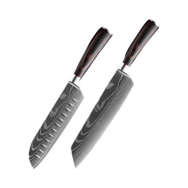 Imagem de Conjunto De Facas De Cozinha Em Aço Inoxidável 7Cr17Mov 1-9PCS Faca De