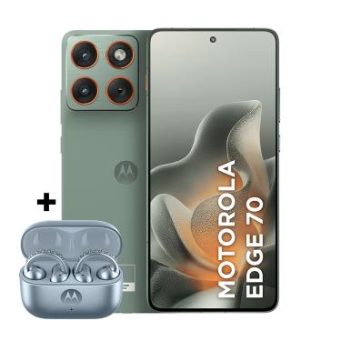 Imagem de Kit smartphone motorola edge 70 512GB e fone moto buds loop Swarovski Ice Melt