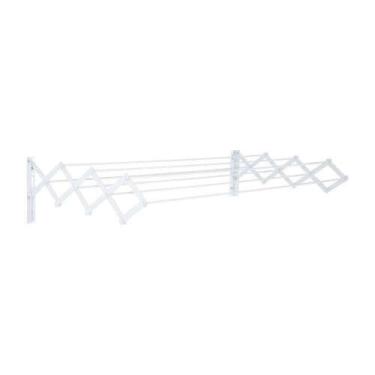 Imagem de Varal Sanfonado 1 Metro Em Aço Com Capacidade Para 10 Kg - Mor