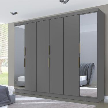 Imagem de Guarda-roupa Casal 6 Portas 4 Gavetas Premium Yescasa Onix