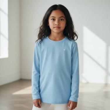 Imagem de Camisa Térmica Infantil Proteção Solar UV 50 Segunda Pele Praia Piscin