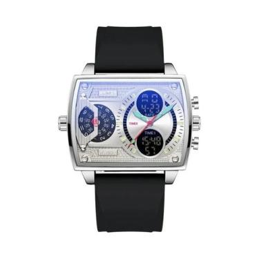 Imagem de Relógio Digital Esportivo Masculino Com Mostrador Grande, À Prova d'Ág