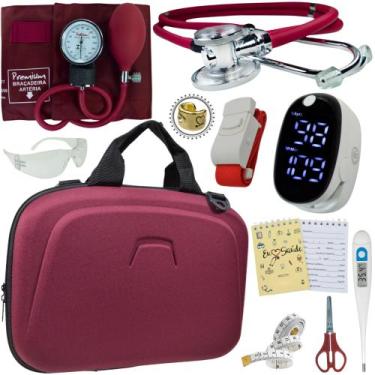 Imagem de Kit Enfermagem Maleta Completo Super Luxo + Monitor Glicose - Love Sau