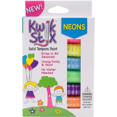 Imagem de Conjunto de pintura The Pencil Grip Kwik Stix Solid Tempera Neon x6