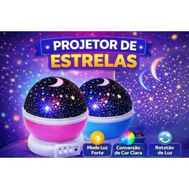 Imagem de Luminária Galáxia Projetor Céu Estrelado Estrela Luz Noturna LED RGB c