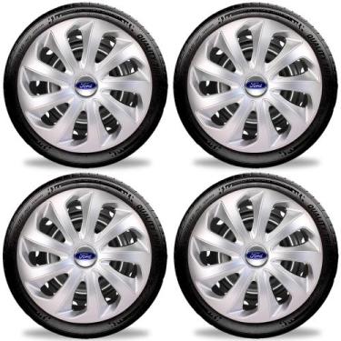 Imagem de Calota Esportiva Velox Aro 14 Prata Ford Ka Escort Fiesta - Elitte