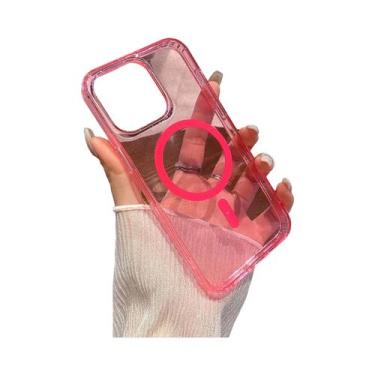 Imagem de Capa Magnética Brilhante Para iPhone 15 14 13 12 11 pro Max, Acrílico 