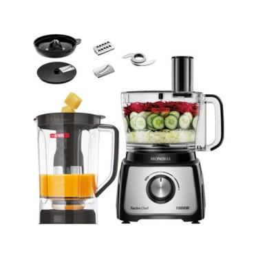 Imagem de Multiprocessador Turbo Chef 7 em 1 Mondial Preto 1000W MPN-01-BE, Pret