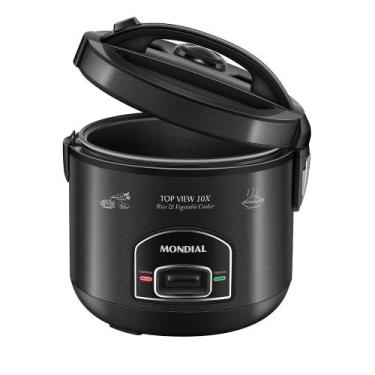 Imagem de Panela Elétrica Top View 10X Mondial Black Inox 700W - PE-30-10X, 110V