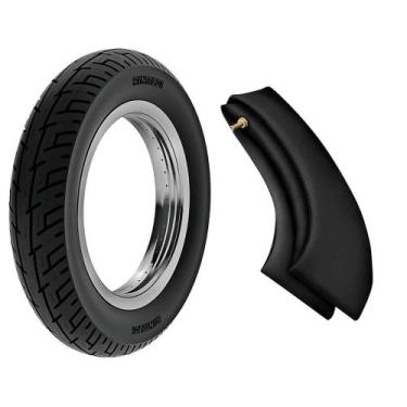 Imagem de Pneu Moto Rinaldi Aro 10 3.00-10 42J BS32 Scooter e Camara Ar Rh10