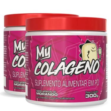 Imagem de Kit 2x Colágeno Hidrolisado 300g Morango – My Suplementos-Unissex