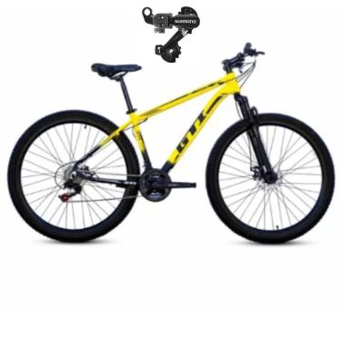 Imagem de Bicicleta 29 Gti Roma 21v Index Alumínio leve Disco Mecânico Suspensão 80mm Cambio Traseiro Shimano-Unissex