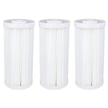 Imagem de Kit 3 Refil Filtro Água Plissado Lavável Big Blue 10 X 4 1/2 Branco - 