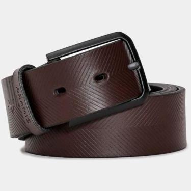 Imagem de Cinto Aramis Basic Chevron Ve26 Marrom Masculino, M