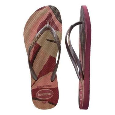 Imagem de Chinelo havaianas slim palette glow, Amaranto, 35/36