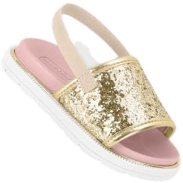 Imagem de Chinelo Infantil Molekinha 2729.200 Meninas, Dourado, 17