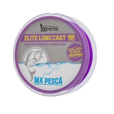 Imagem de Linha de Pesca Monofilamento Elite Long Cast Vinho 300m - Mx Pesca, 0.