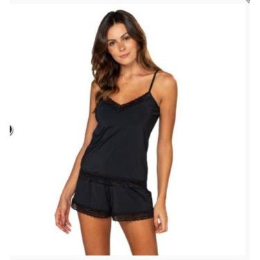 Imagem de Short Dool Pijama Baby Doll Tritue Preto - Trituê, P, Preto