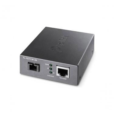 Imagem de Conversor de Mídia TL-FC111B-20 10-100Mbps WDM Fibra Monomodo Até 20Km Compatível TL-FC111A-20 TP-Link