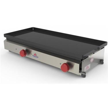 Imagem de Chapa para Lanche a Gás PR-750 g com Coletor de Gordura em Aço Inox Cinza Progás