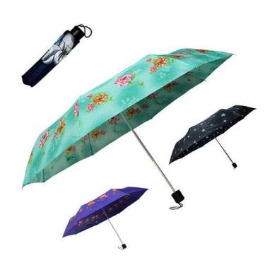 Imagem de Guarda chuva sombrinha de poliester manual retratil estampado 8 vareta