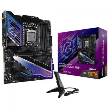 Imagem de Placa Mãe ASRock Phantom Gaming X870E Nova WiFi, Chipset X870E, AMD AM