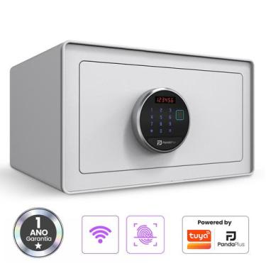 Imagem de Cofre Eletrônico Digital Portátil Chave Senha Compatível Alexa Google 