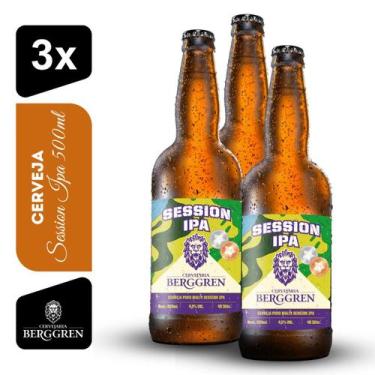 Imagem de Cerveja Session IPA Berggren 500ml Kit 3 unidades - Cervejaria Berggre