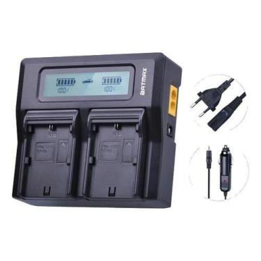 Imagem de Carregador Duplo Batmax P/ Canon Baterias Lp-e6/ E6n C/ Lcd - BGB ENER