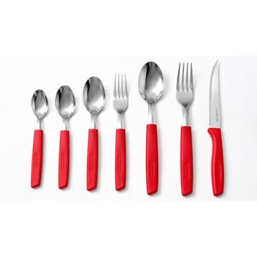 Imagem de Jogo de Talheres 42 Peças Inox New Caprese Completo Facas Garfos Colhe