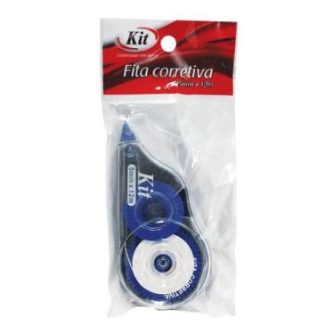 Imagem de Corretivo em Fita 5mm x 12m KIT -, Azul