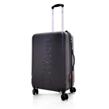 Imagem de Mala de Viagem 23Kg Média WILSON 651753 Preto Ziper Expansor Cadeado N
