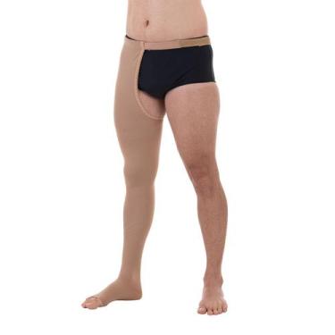 Imagem de Meia 7/8 com Cinta Comfortline 30-40mmHg Venosan - Direita - Aberta - 