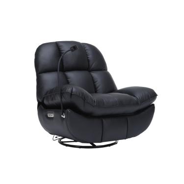 Imagem de Poltrona Elétrica Ottawa Reclinável com Massagem e Aquecimento PU Preto 113CM Gran Belo