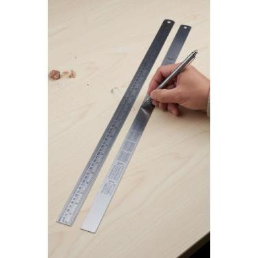 Imagem de Régua 60cm Aço Inox Precisa - Medidas em CM/Pol - Congratulations Stor